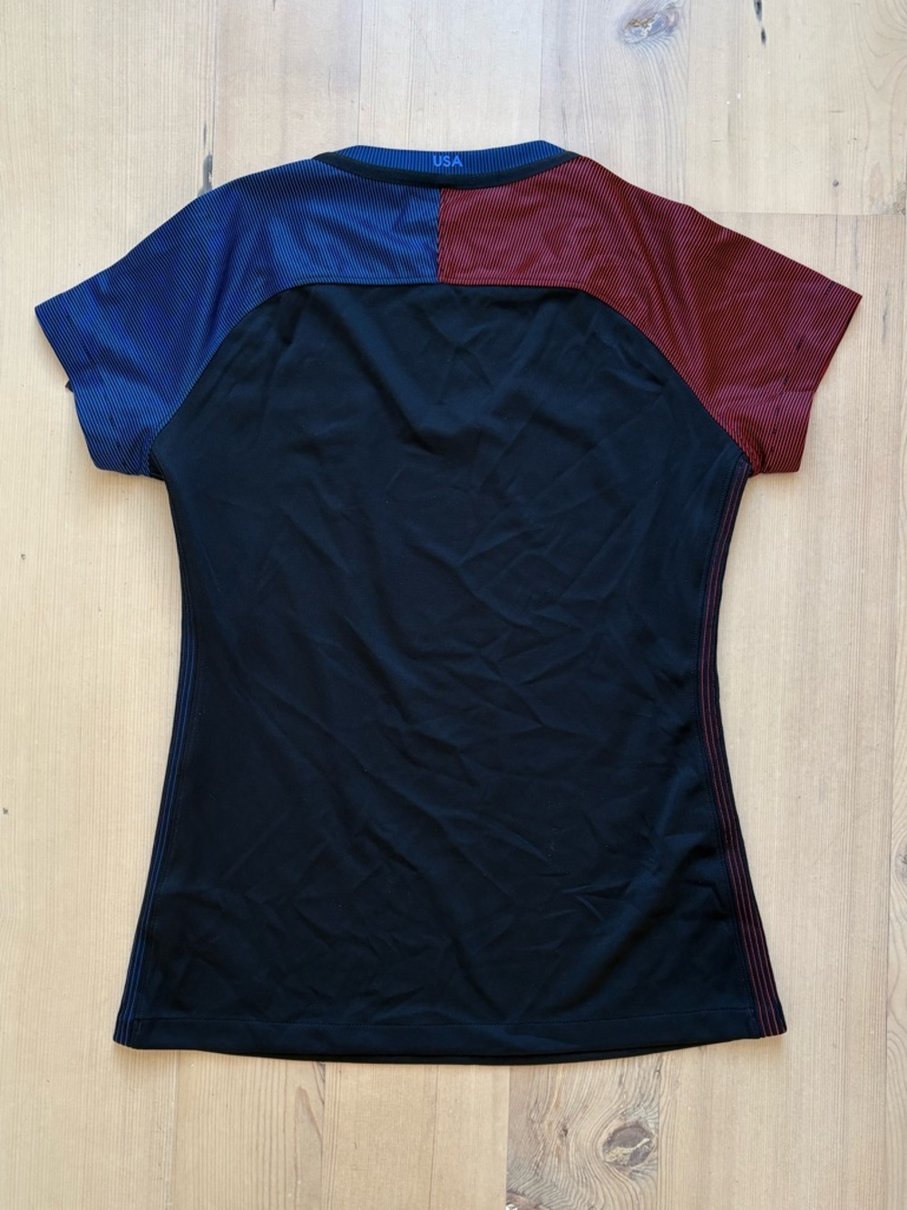 Nike USA Soccer Jersey - Black with Blue Sleeves - Olympics / FIFA World Cup - Picture 6 of 9